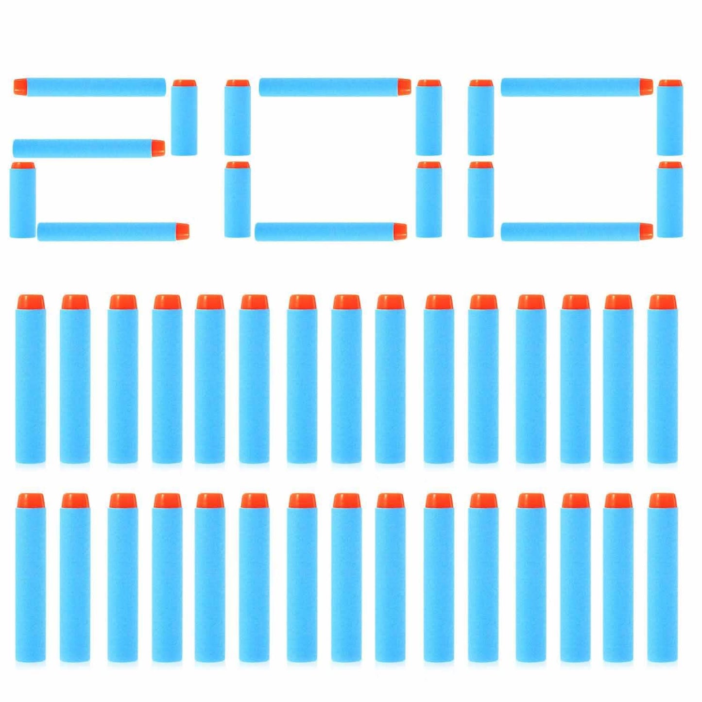 200-Pieces: Compatible Darts Refill for Nerf N-Strike Elite Series