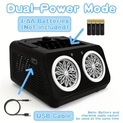 20000+ Bubbles Electric Bubble Machine with 2 Fans