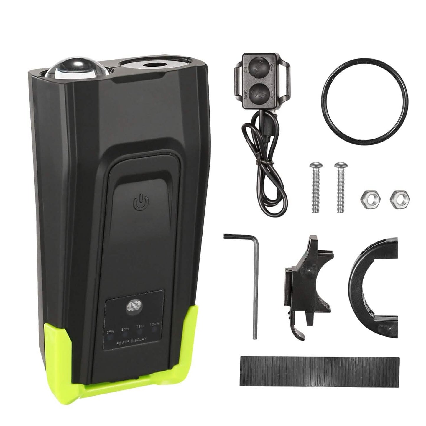 20000LM Bike Front Light with 120dB Loud Horn