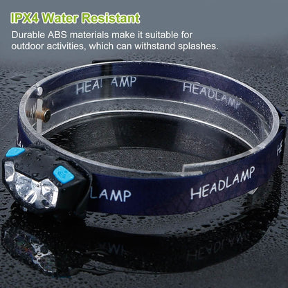 20000LM LED Headlamp USB Rechargeable Wave Motion Sensor Headlight