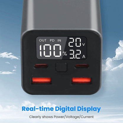 20000mah 65W USB-C PD Laptop Power Bank Fast Charging