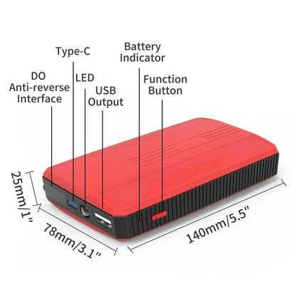 20000mah Car Jump Starter Portable Car Battery Booster Charger