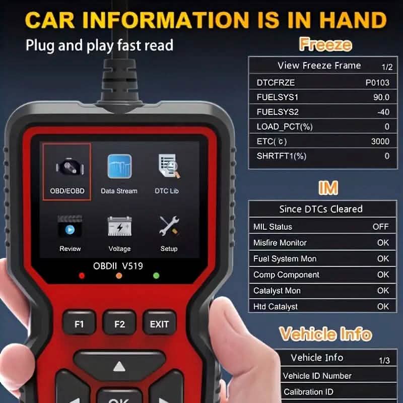 2024 Advanced V519 OBD2 Scanner Tool