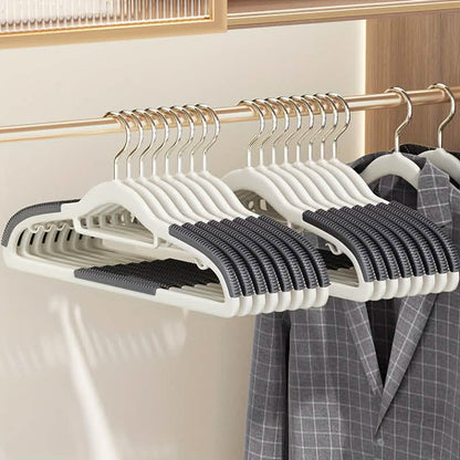 10-Pack: Heavy-Duty Plastic Anti-Skid Clothes Hangers
