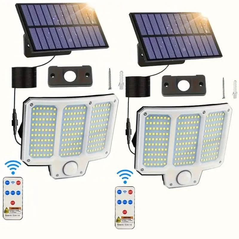 210LED Super Bright Motion Sensor Solar Strong Power LED Garden Wall Lamp