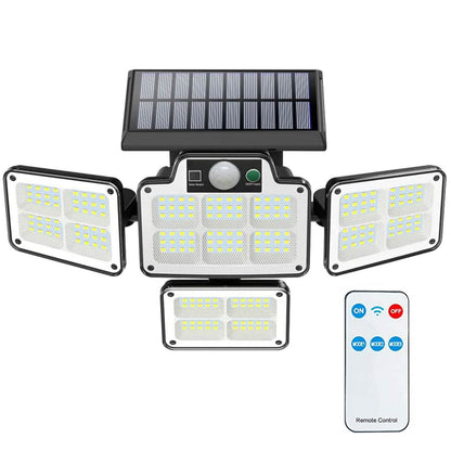 216 LEDs  Solar Outdoor Light Motion Sensor Security Wireless Lamp