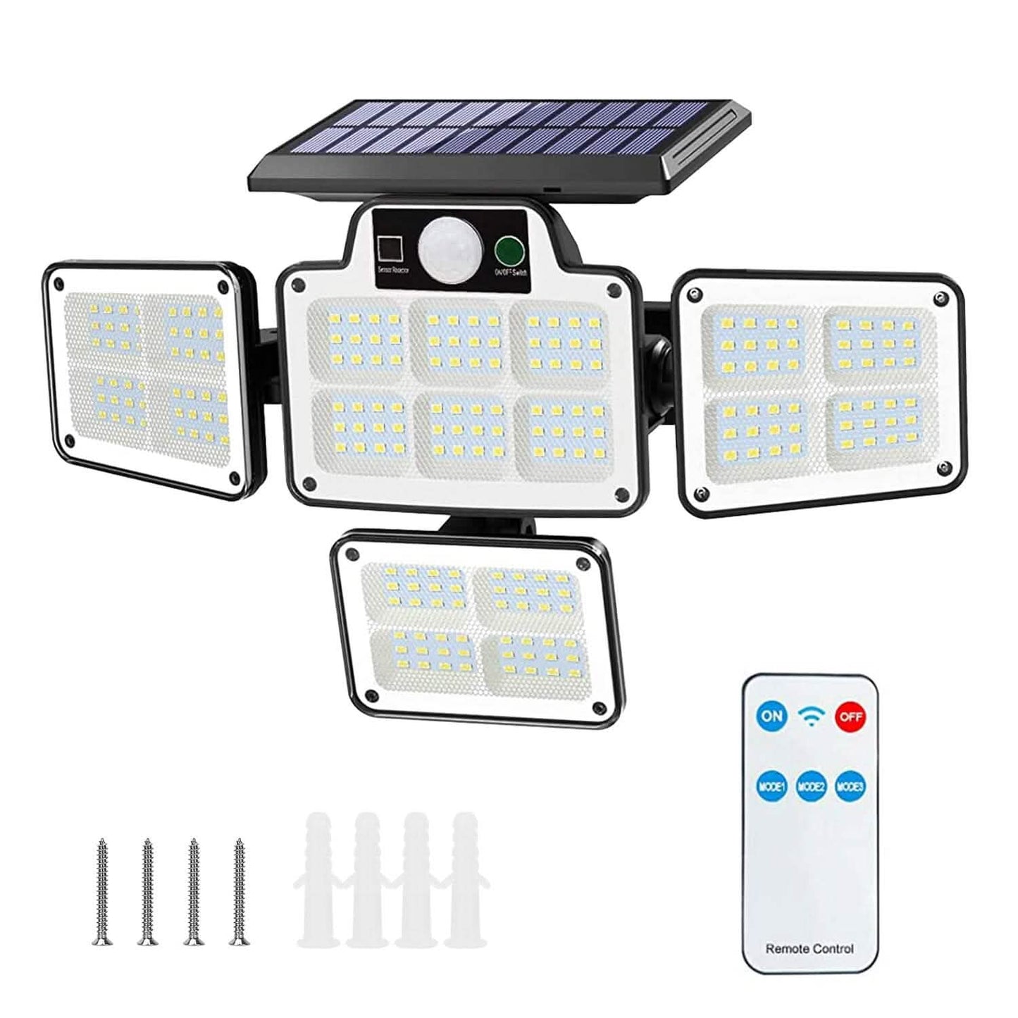 216 LEDs  Solar Outdoor Light Motion Sensor Security Wireless Lamp