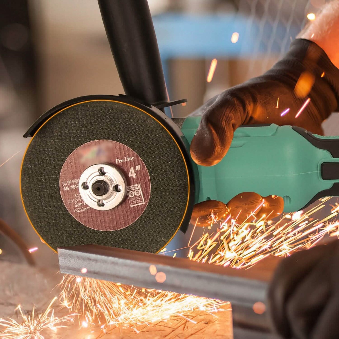 21V Cordless Angle Grinder Kit with Brushless Motor