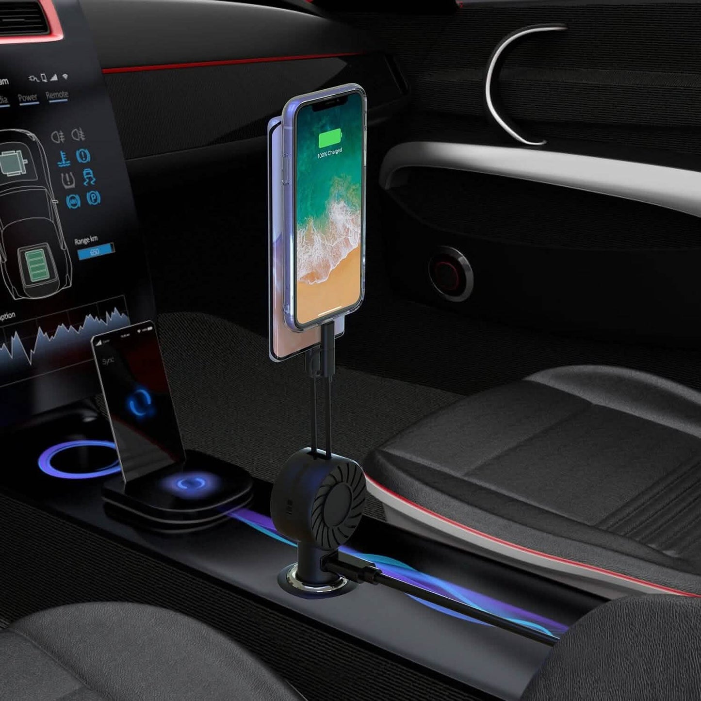 21W 3-in-1 Retractable Car Phone Charger