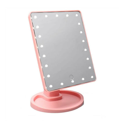22 LED Touch Screen Desktop Stand Mirror