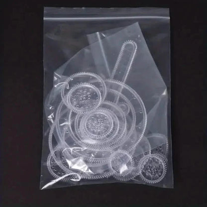22-Pieces: Transparent Magic Template to Create Stunning Spiral Diagrams