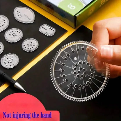 22-Pieces: Transparent Magic Template to Create Stunning Spiral Diagrams