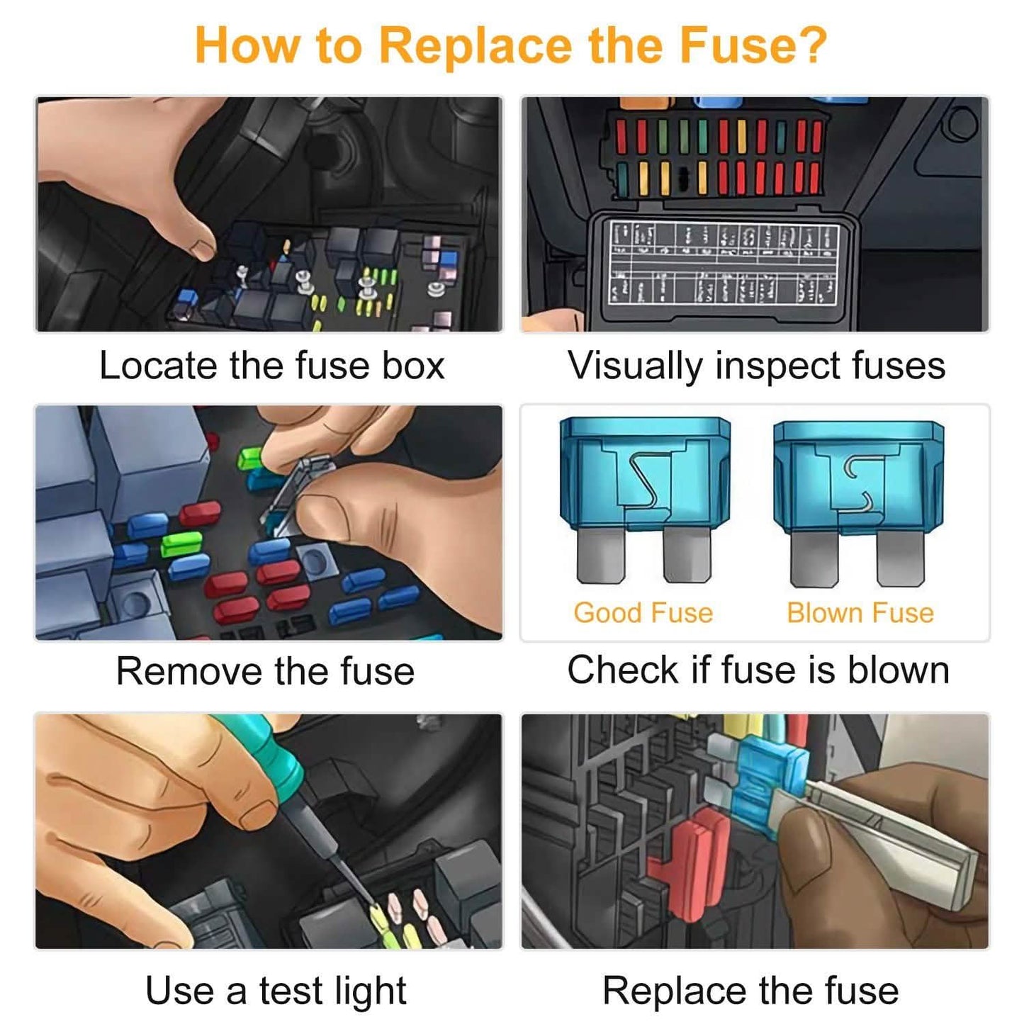 220-Piece: Car Blade Fuses Assortment
