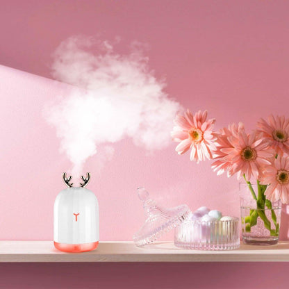 220ml Cool Mist Humidifier Ultrasonic Air Diffuser Atomizer with 7 Color