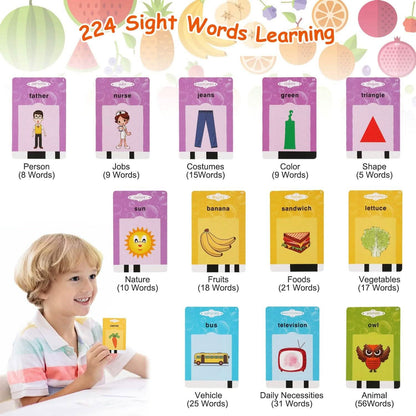 224 Words Kid Flash Talking Cards