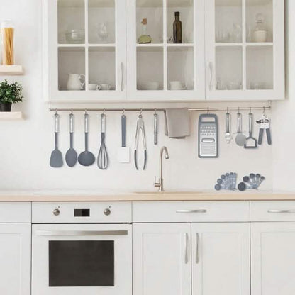 23-Piece: Lux Decor Collection Stainless Steel Nylon Cooking Utensils Set
