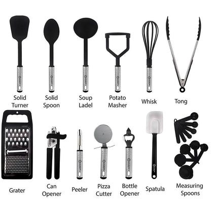 23-Pieces: Cooking Utensils Set
