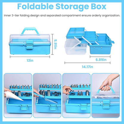 236-Pieces: Cake Decorating Kit Baking Tool with Piping Tips Couplers