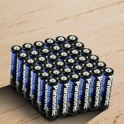 24 or 48 Pack: Panasonic AAA or AA Carbon Zinc Batteries