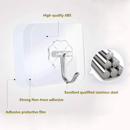 24-Pack: Adhesive Hooks Kitchen Wall Hooks
