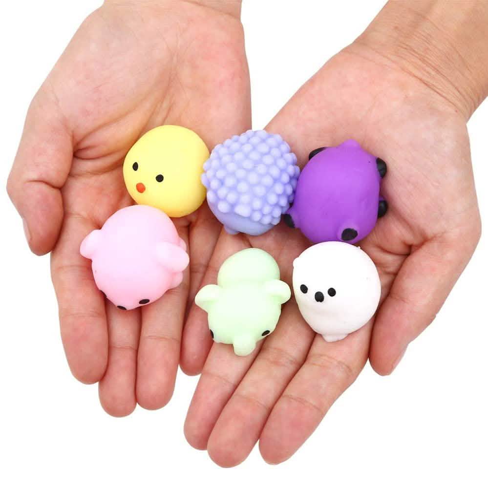 24-Pack: Kids Mochi Squishy Toy with Storage