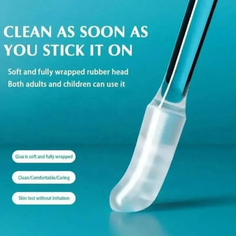 24-Pack: Soft Silicone Disposable Adhesive Ear Cleaning Sticks