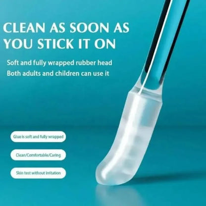 24-Pack: Soft Silicone Disposable Adhesive Ear Cleaning Sticks