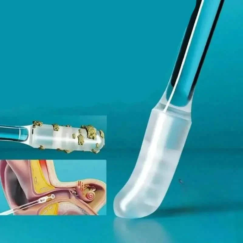 24-Pack: Soft Silicone Disposable Adhesive Ear Cleaning Sticks