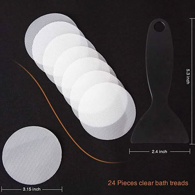 24-Piece: Non-Slip Bathtub Stickers