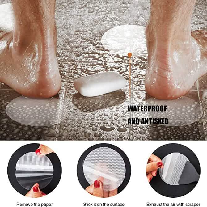 24-Piece: Non-Slip Bathtub Stickers