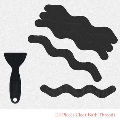 24-Piece: Safe Tub Strips Adhesive Non-Slip Shower Stickers Set