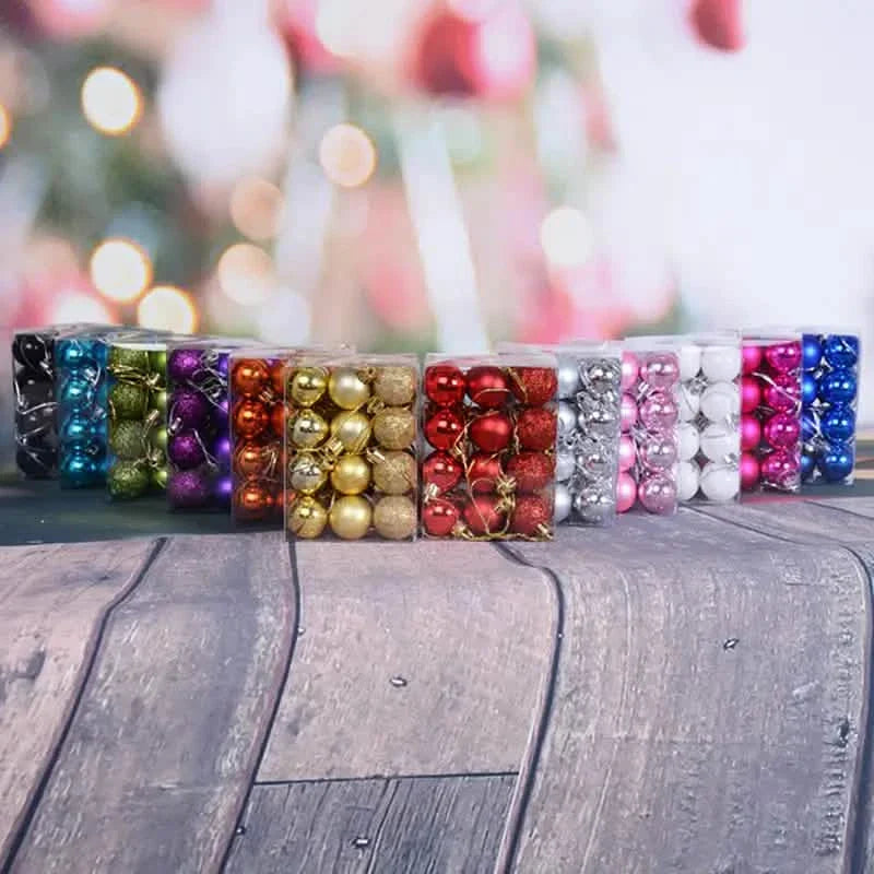 24-Pieces: Sparkling Christmas Balls