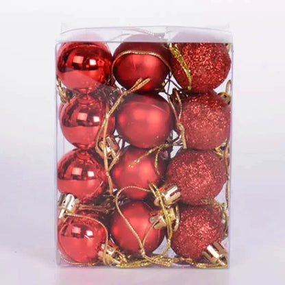 24-Pieces: Sparkling Christmas Balls
