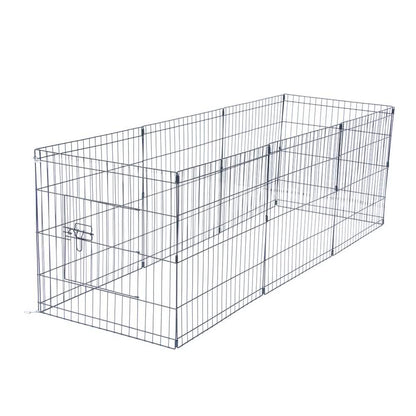 24" Tall Wire Fence 8 Panel Pet Folding Metal Play Pen