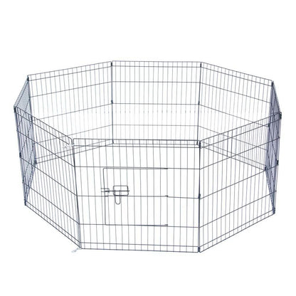 24" Tall Wire Fence 8 Panel Pet Folding Metal Play Pen