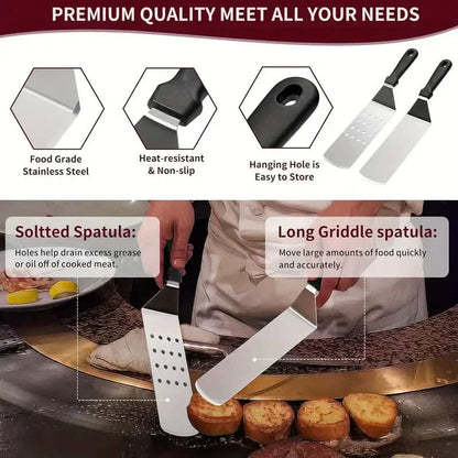 245-Piece Set: Griddle Spatula Kit with Storage Bag