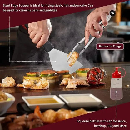 245-Piece Set: Griddle Spatula Kit with Storage Bag