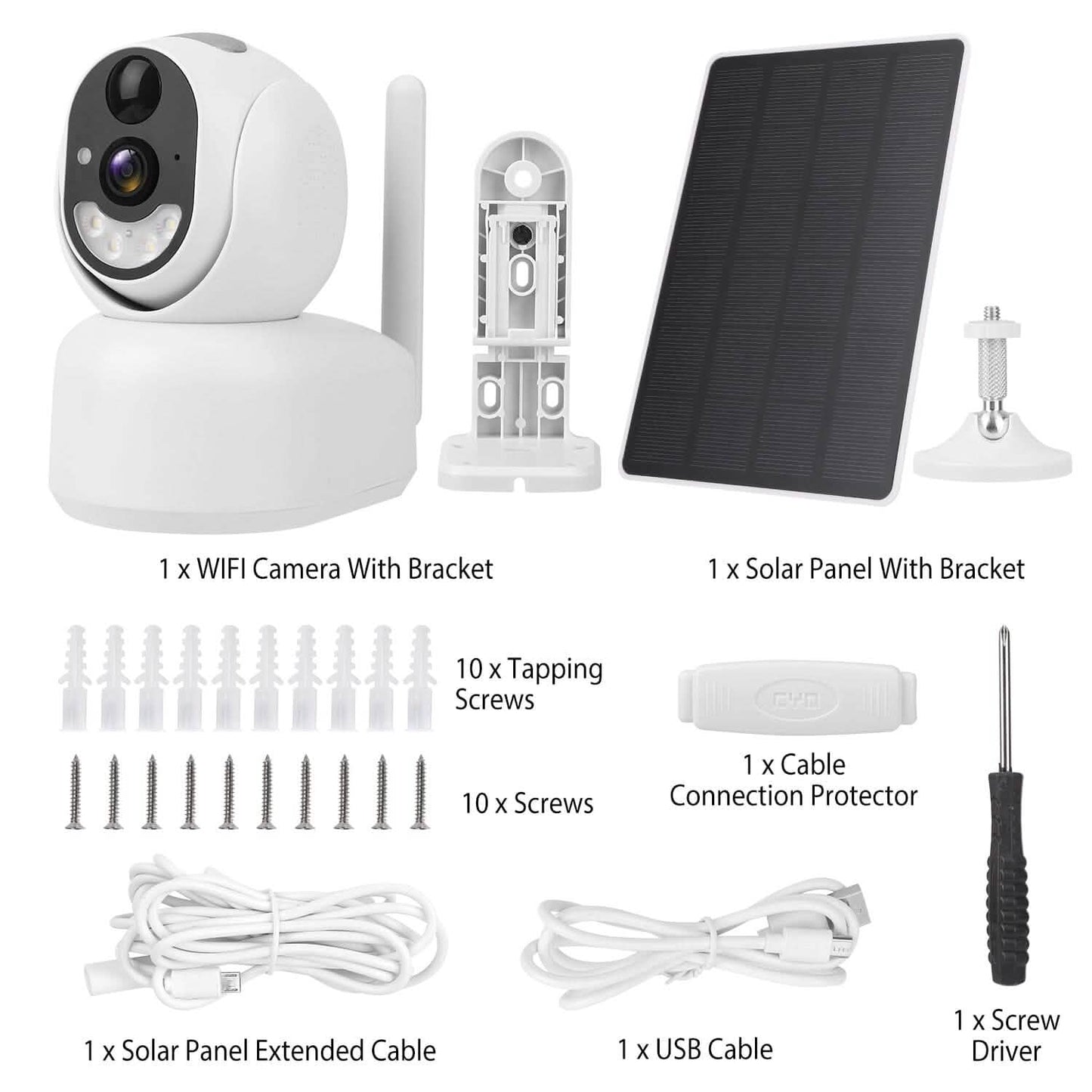 2.4G Wifi Solar Wireless 1080P Surveillance Camera with Flood Light Night Vision