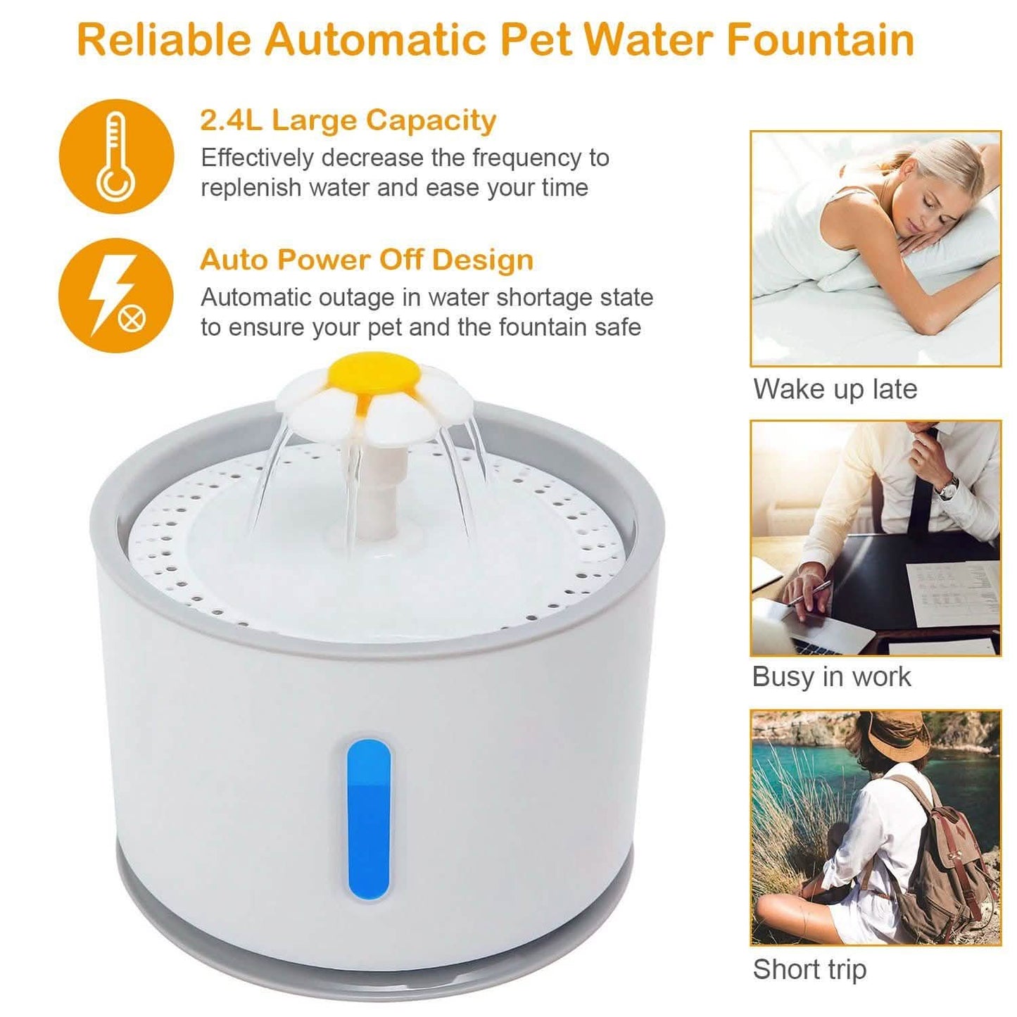2.4L Automatic Pet Water Fountain