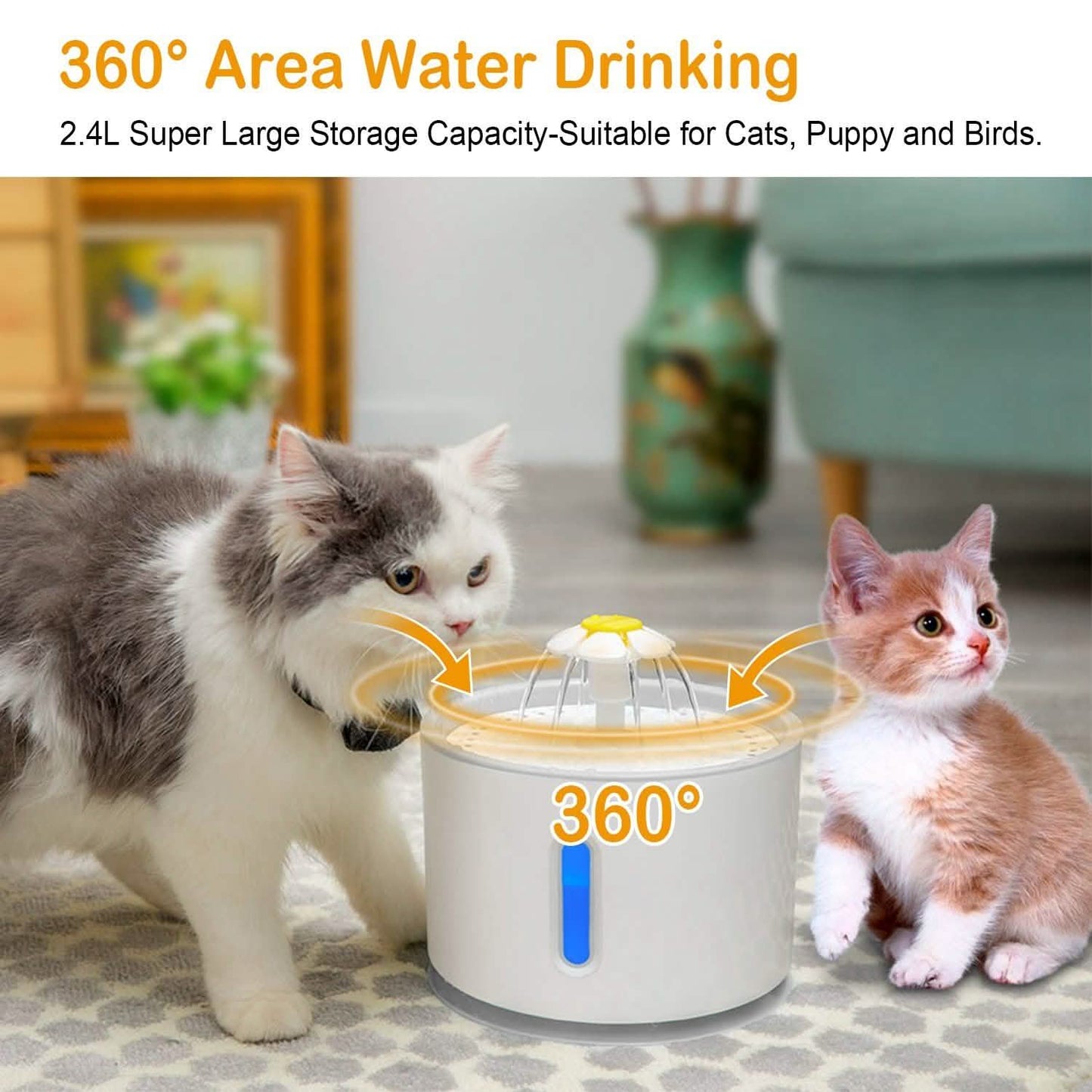 2.4L Automatic Pet Water Fountain