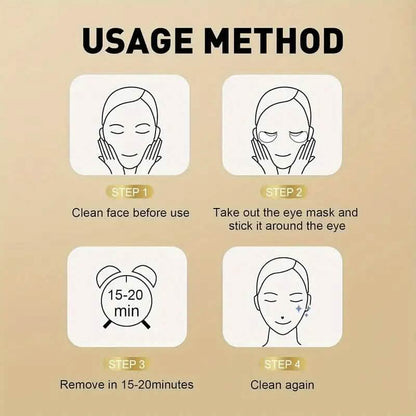 25-Pairs: 24K Gold Eye Mask