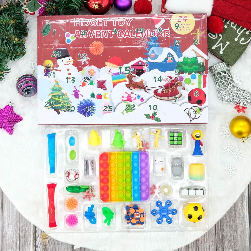 25-Piece: Christmas Advent Fidget Toy Calendar
