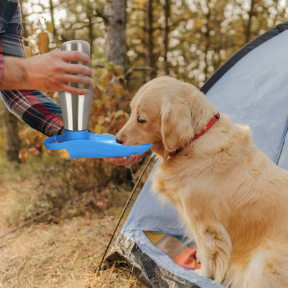 25oz Portable Dog Stainless Steel Water Dispenser Leak Proof Design