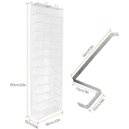 26 Pockets Over the Door Shoe Rack