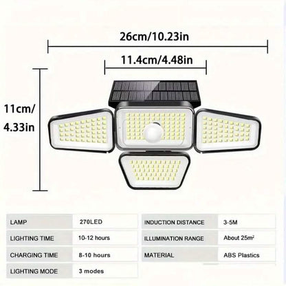 270 LED Solar Garden Outdoor Lights