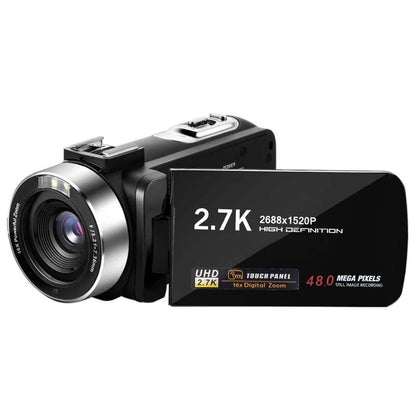 2.7K Camcorder 42MP 18x Zoom Digital Video Camera with 270° Rotating IPS Screen