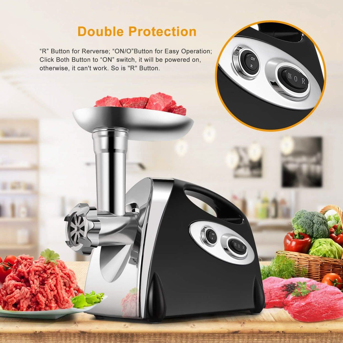2800W Electric Meat Grinder Set