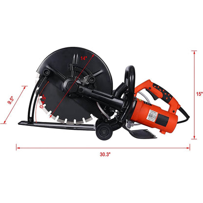 2800W Portable 14" Electric Cutter Circular Saw Concrete Saw