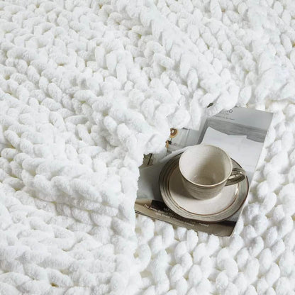 50" X 60" Kathy Ireland Chunky Chenille Plush Throw