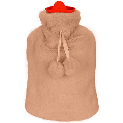 2L Hot Water Bottle with Plush Cover